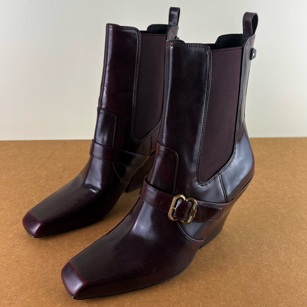 NEW SAM EDELMAN BUCKLE WESTERN BOOTIES - Picture 8 of 12